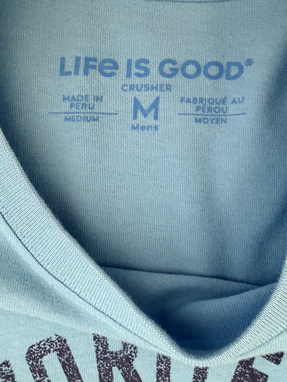 Life Is Good Crusher Tee Mens Medium My Favorite Color Is Beer Blue Long Sleeve - Picture 9 of 10